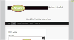 Desktop Screenshot of janthonysgrill.com